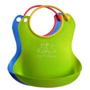 圍嘴兜,雙色圍兜,矽膠兒童圍兜（dōu）