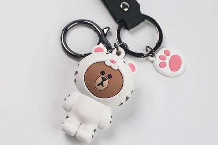 矽膠材(cái)質的鑰匙扣 矽膠(jiāo)材質的鑰匙扣