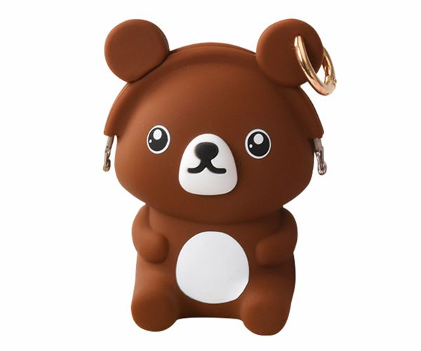 掛扣矽膠包,滴膠矽膠錢包,小熊零錢包