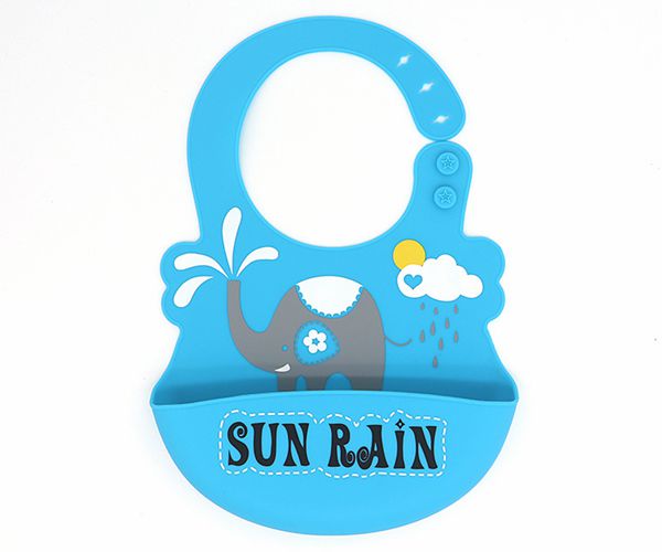 矽膠口水兜巾,矽膠吃飯飯兜（dōu）,兒童矽膠飯兜